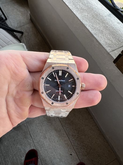Audemars Piguet Royal Oak Rose Gold And Black 41mm
