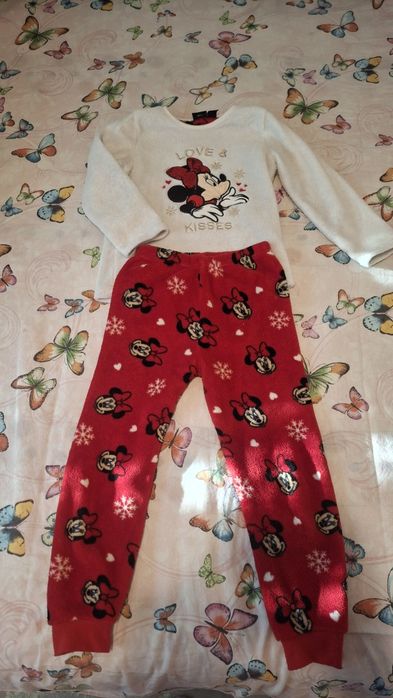 Pijama călduroasă fetițe Minnie mouse 116