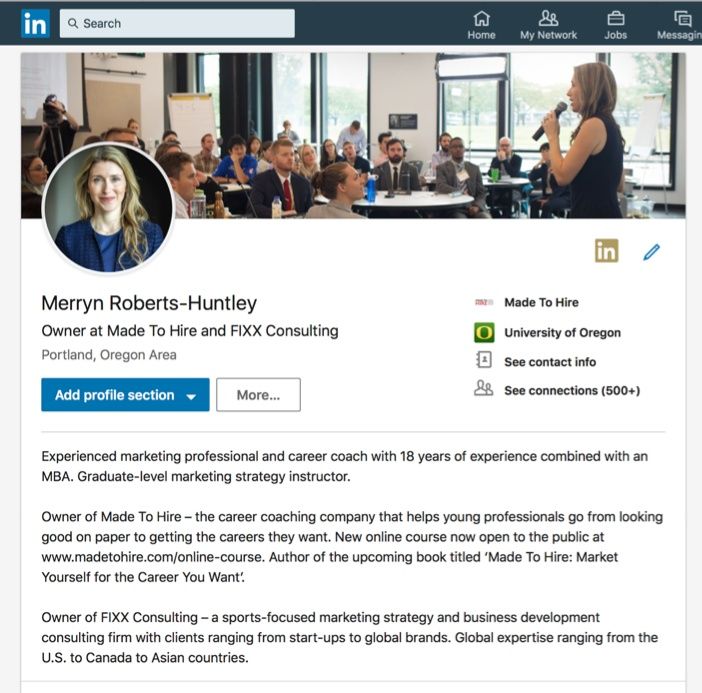 Creare/ actualizare CV sau profil de LinkedIn