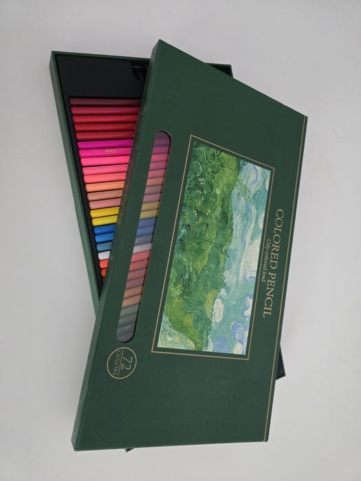 Set 72 creioane colorate pe bază de ulei (Oily Colored Pencil) + ascuțitori