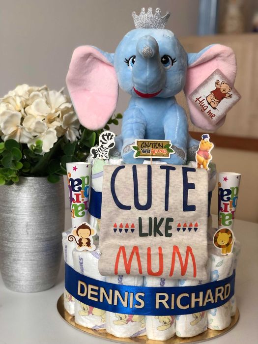 Pentru familie, tort din scutece, cadou bebelusi, cadou mama