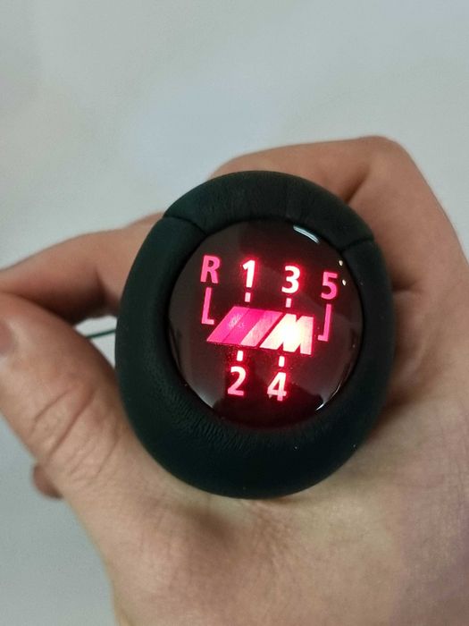 Nuca schimbator BMW ///M Power short 5 si 6 trepte iluminata
