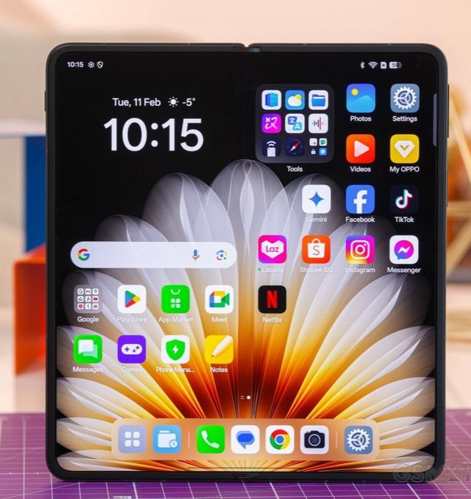 Oppo Find N5 Dual sim 5G с Android auto най-тънкият сгъваем тел.