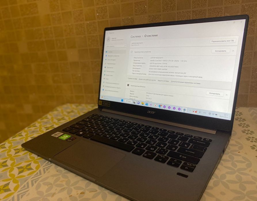 Ноутбук Aser swift 3