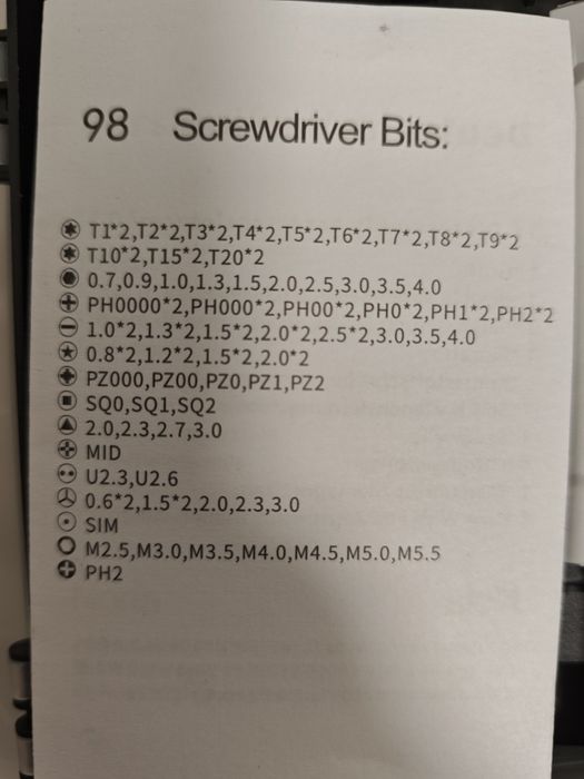 Set profesional de surubelnite de precizie