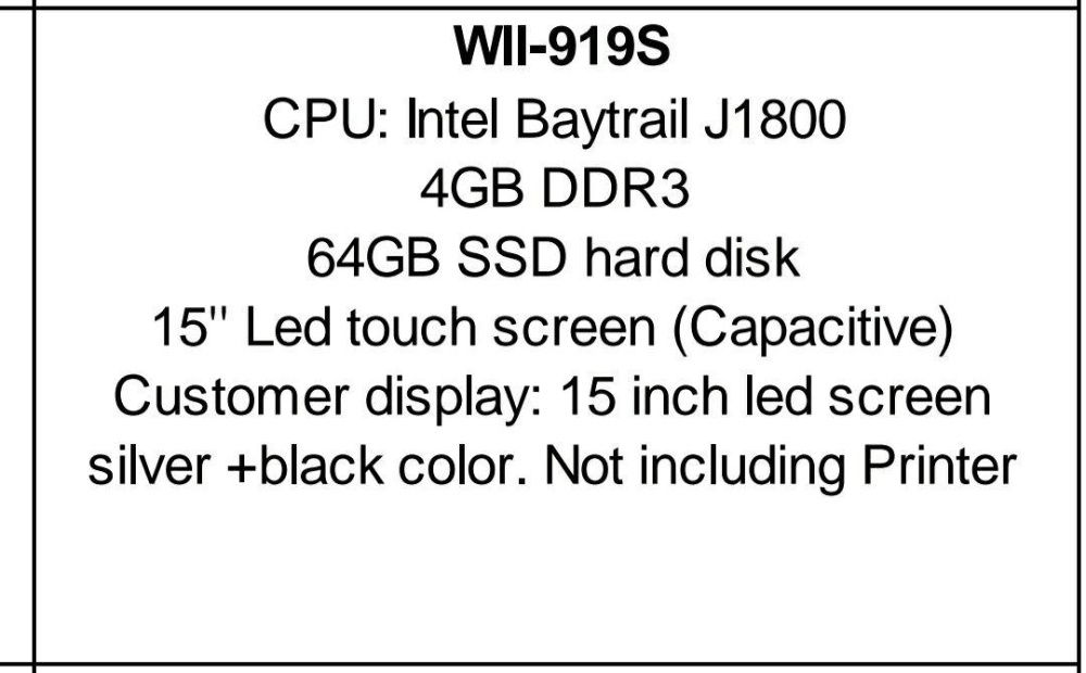 Possystem Моноблок Сенсорный Тепловой Дуал Экран