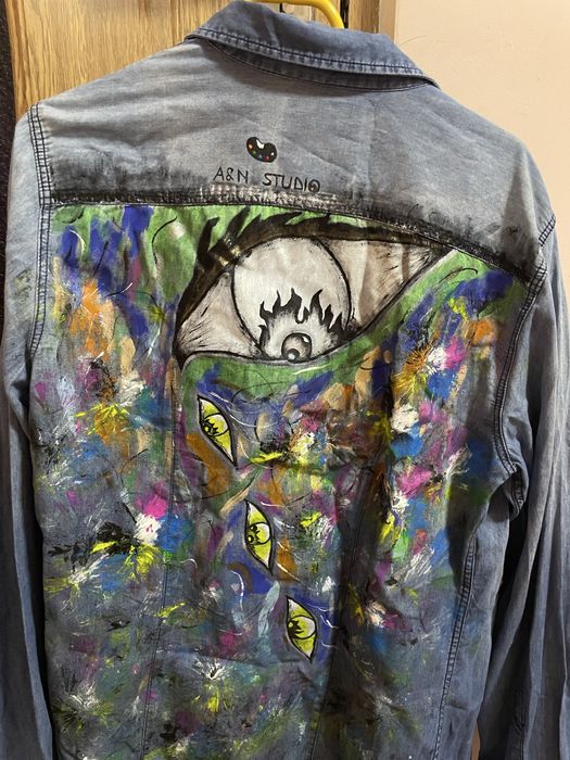 Geaca Denim UNICATA - Pictata manual