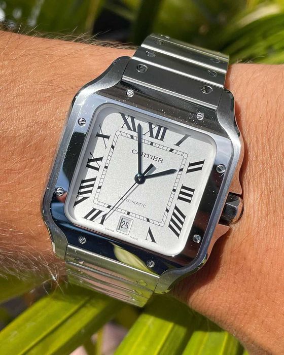 cartier santos 100xl метал