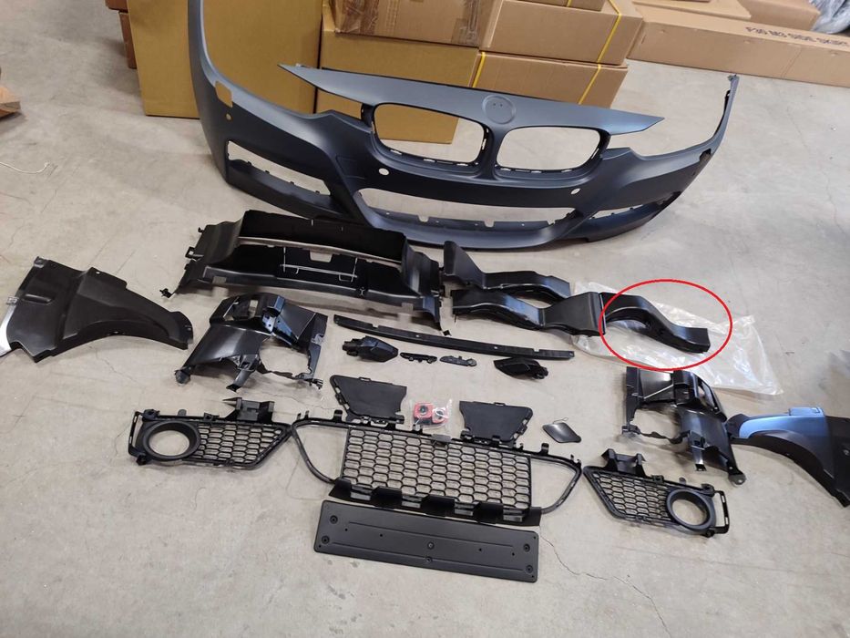 Предна Броня за BMW F30 (2011+) - M-Tech JOM ! ЛЕК ДЕФЕКТ !