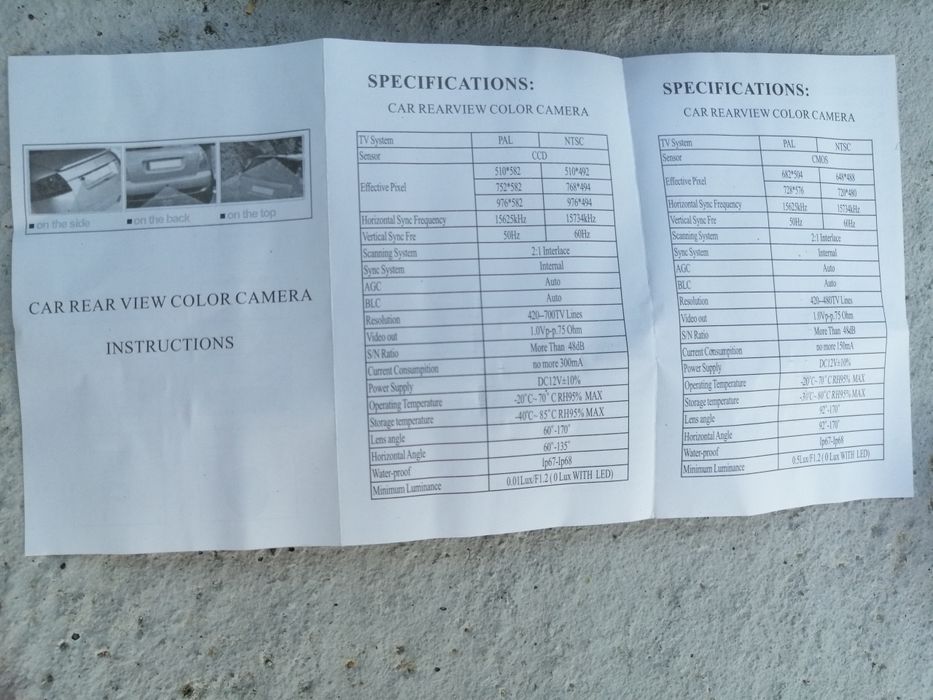 Emblema Ford cu camera marșarier, produs NOU, în cutie