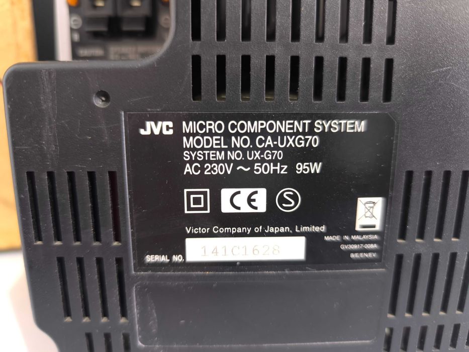 Sistem Micro Component JVC UX-G70 - 5-Disc DVD, FMAM, Boxe -Funcțional