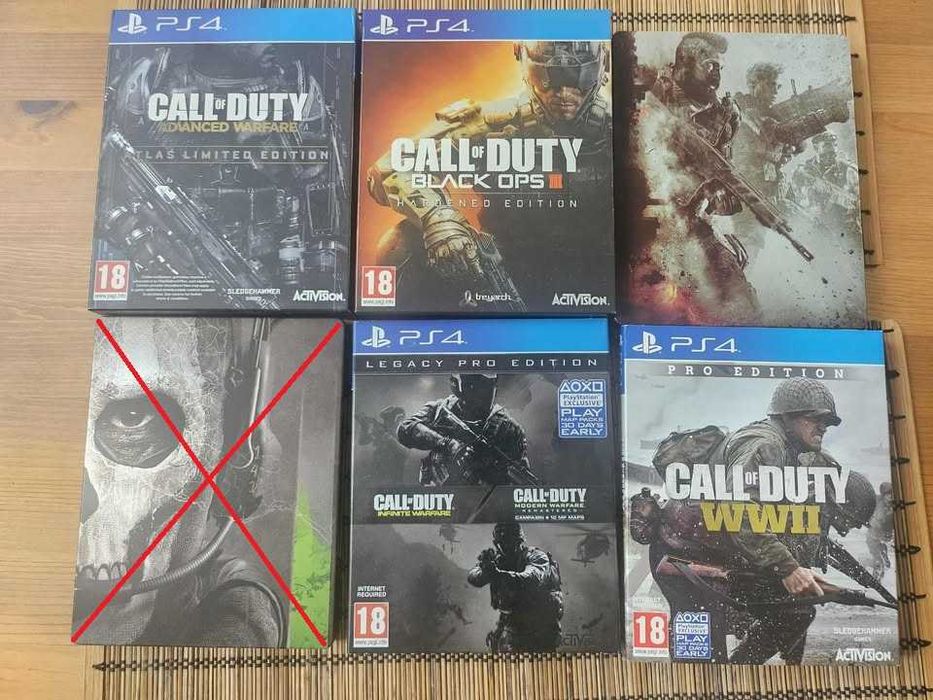 PS4, PS5 Call of Duty Steelbook lot
