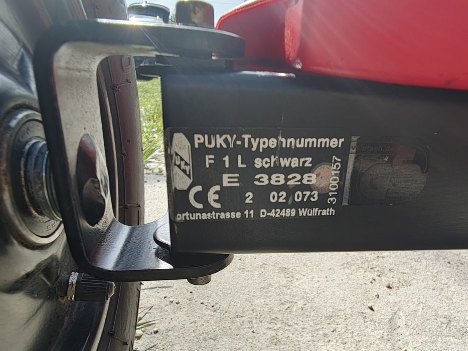 Cart/Kart cu pedale PUKY F1 pt. copii 6 la 12 ani negru