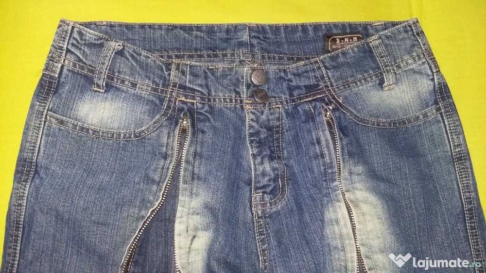 Blugi 3/4 Denim Jeans pescar salvari bufant Esprit slimfit buzunare