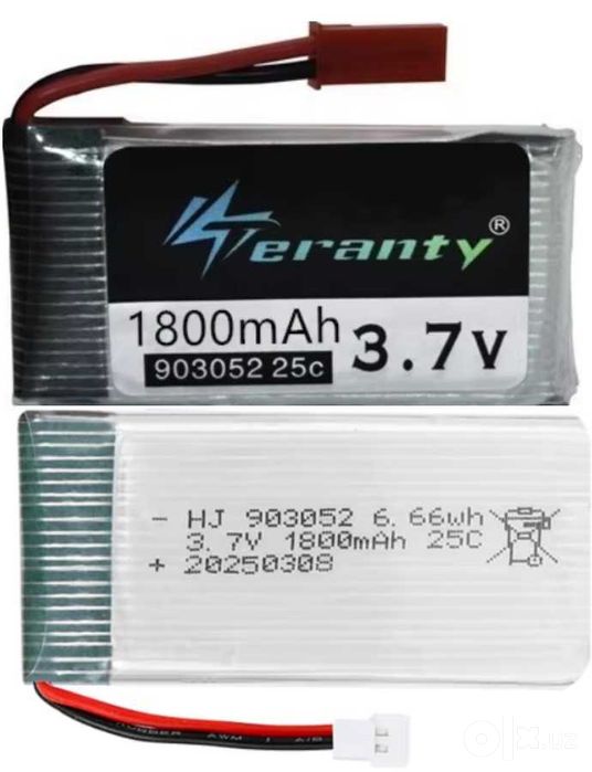 Новые аккумуляторы дронов 150/300/400/600/800/1000/1500/1800mAh 3.7V