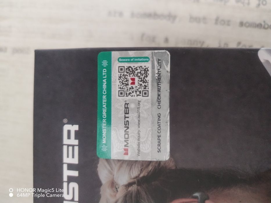 Безжични слушалки MONSTER