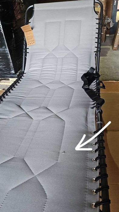 Сгъваем шезлонг KingCamp, голям подплатен градински