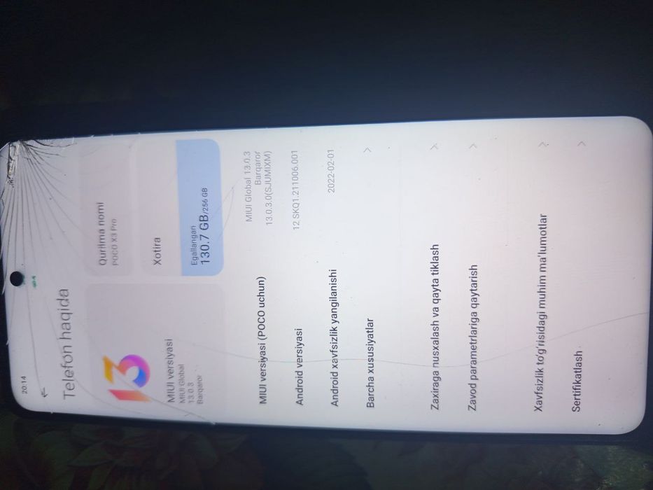 Poʻco x 3 pro 8 256