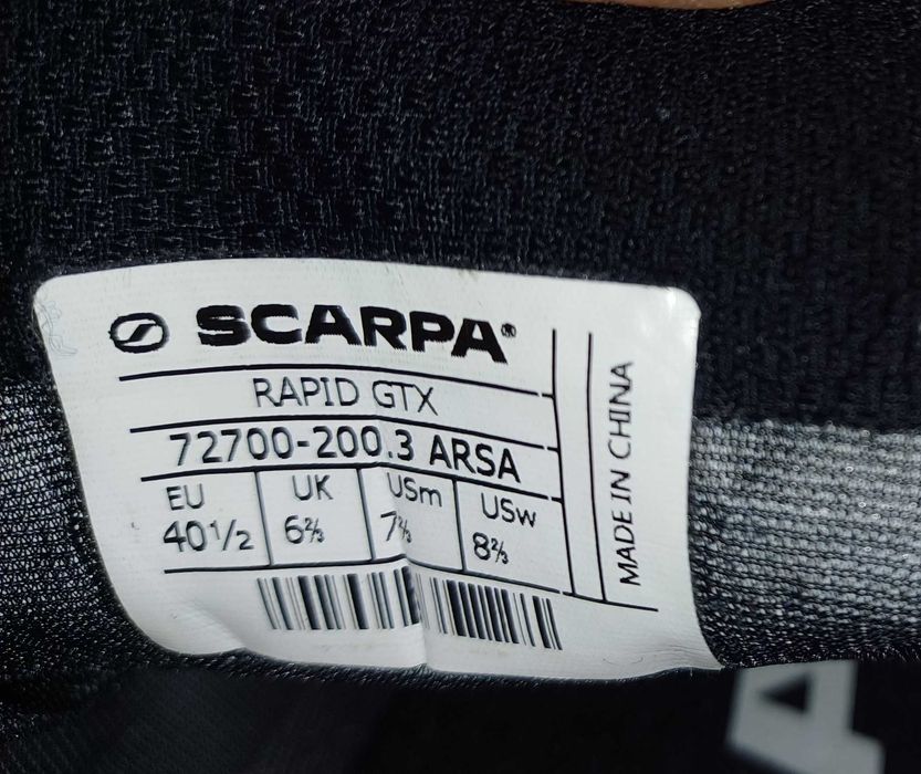 SCARPA Rapid GoreTex Vibram