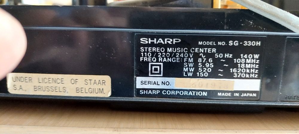 Combina/centru muzical SHARP SG-330HQ
