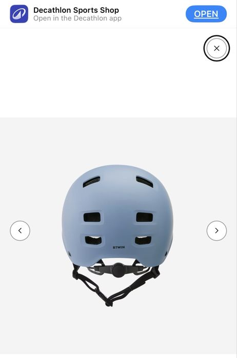 КАСКА (Декатлон) за ролери, скейтборд, тротинетка MF500, синя