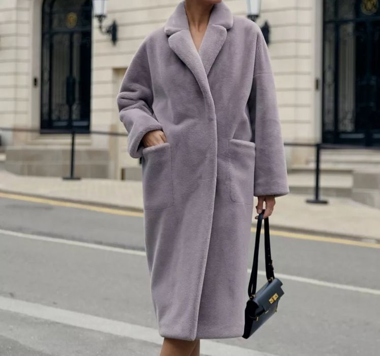 Шуба из премиум экомеха