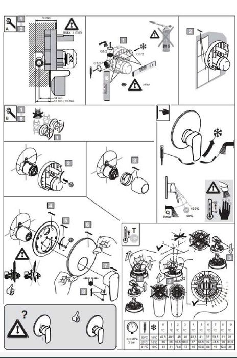 baterie de dus cada baie morado ceramix ideal standard crom termostat