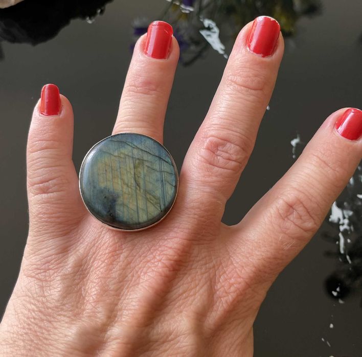 Inel Argint 925 cu Piatra Semipretioasa Labradorit