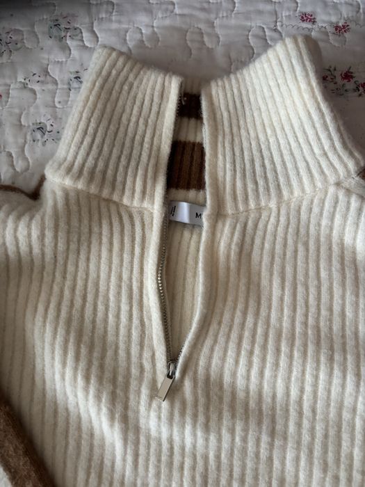 Пуловер с цип Mango