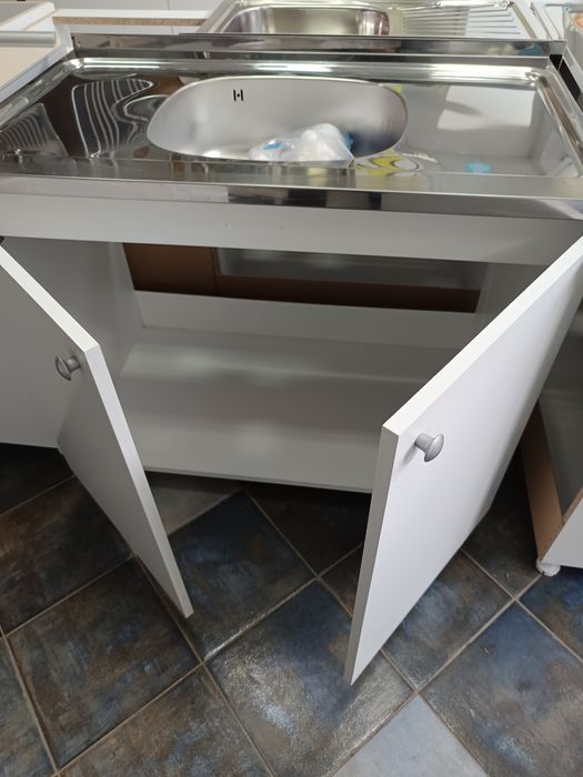 Нов кухненски шкаф с мивка средно корито 100/60 за кухня