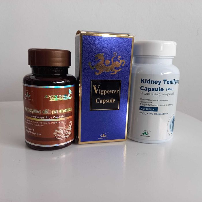 Kit 3 produse Sanatate Potenta Erectie Barbati: VIGPOWER + KIDNEY TONIFYING + CORDYCEPS sau PROSTASURE  Mentine Potenta Profilaxie Activitati Sexuale