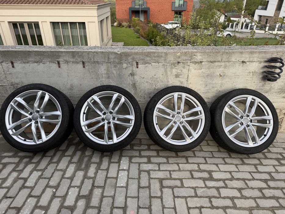 Oferta!Jante originale Audi A6 Allroad  R20 din Titan, anvelope de vara 255/40/20-7 mm