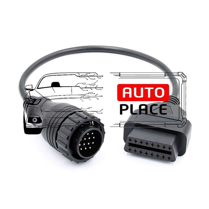 Кабел / Преходник / Адаптер за Mercedes 14 Pin Atego Delphi Атего