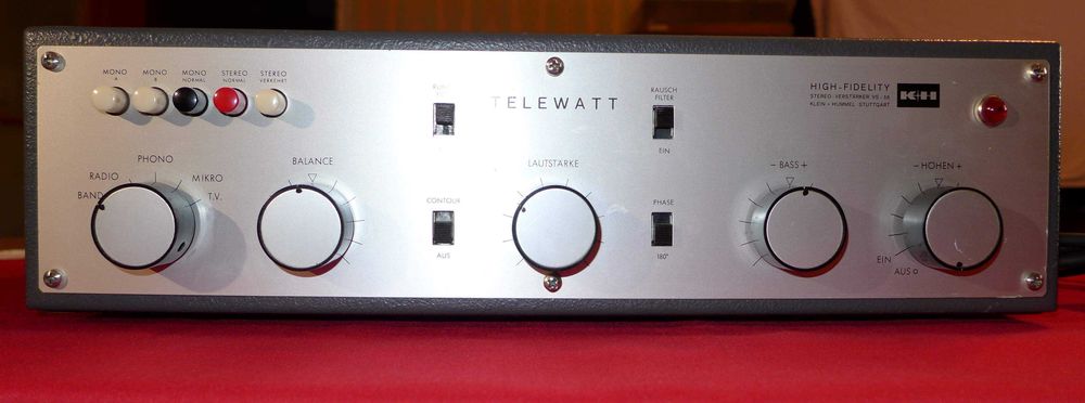 Музейна антика oт 1963г   :  K & H Telewatt VS56 студиен лампов амп