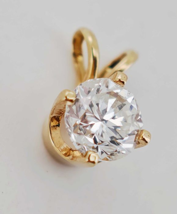 Pandativ aur 14k cu diamant 0.63ct