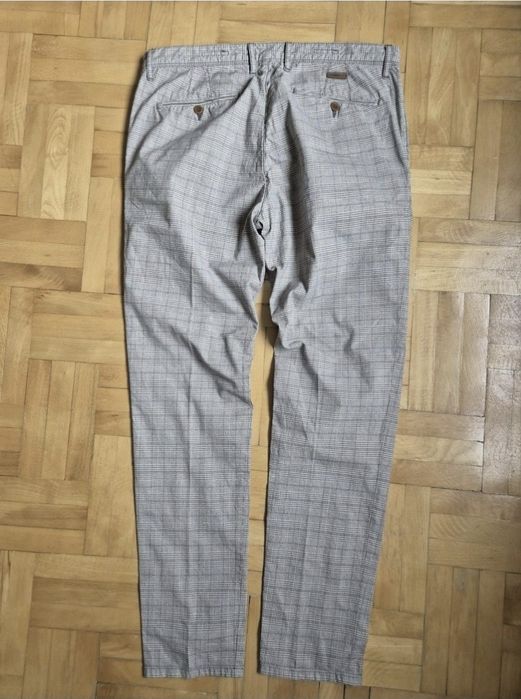 Pantaloni bărbați Alberto, Model ROB Cool Check, Slim Fit, W34/L32