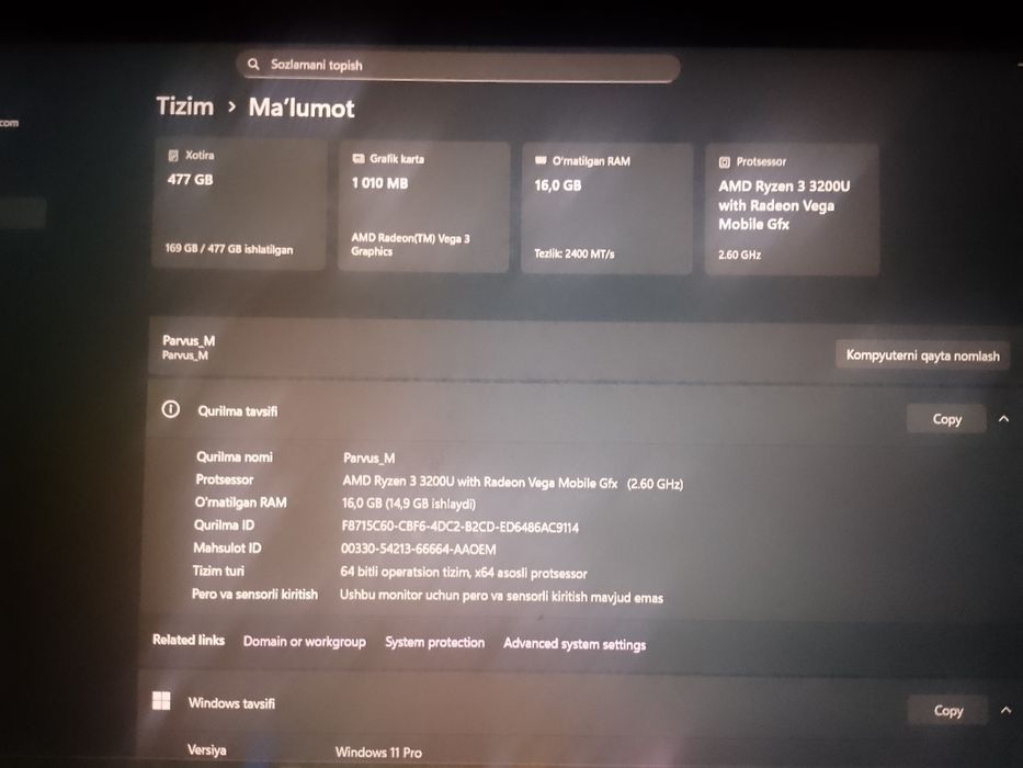 Notebook Digma pro AMD RYZEN 3    512gb/16gb