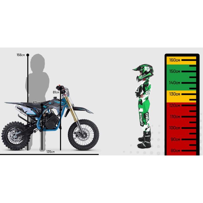 Детски кросов мотор 70СС Нов модел DIRT BIKE с добавена функция лесен