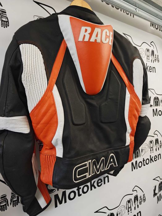 Costum moto piele cu cocoasa CIMA marime 50