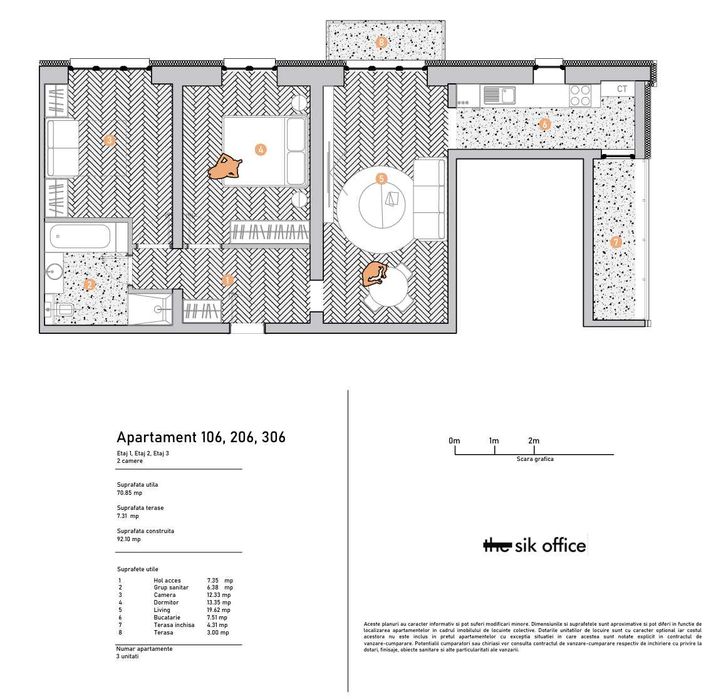 Apartament 3 Camere Melchisedec Residence