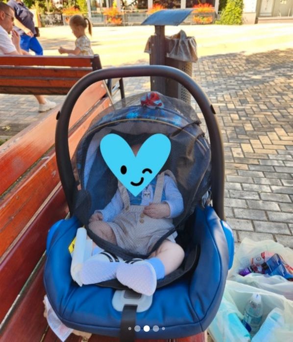 Vând Krausman – Carucior 3 in 1 Topaz Lux Dark Blue LIMITED