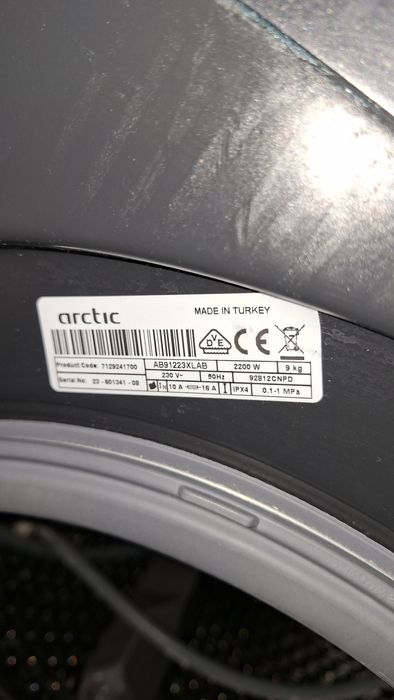 GARANTIE Iunie 2026: Masina de spalat rufe Arctic AB91223XLAB, 9 kg