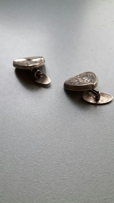 Butoni argint/chihlimbar