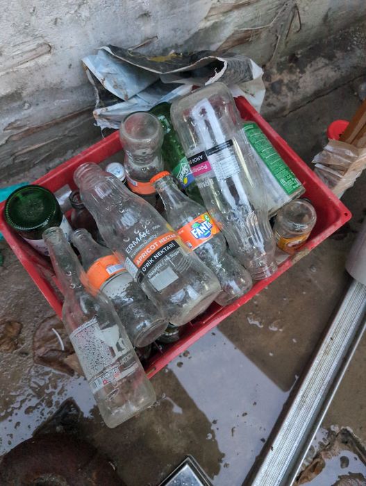 Ящик с бутылками 0.5 стеклянные fanta sprite cola