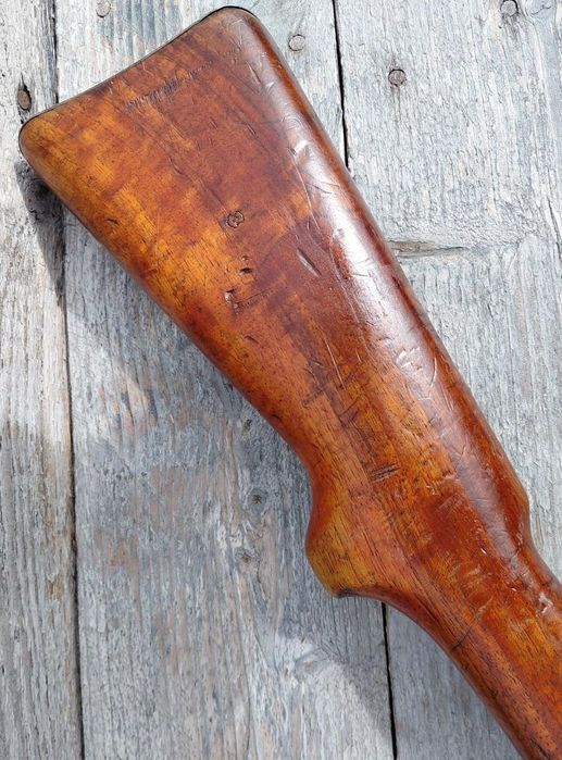 Pat crosa pusca mobilier lemn original