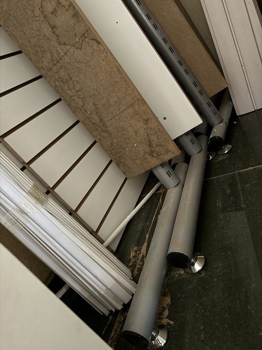 Стойка для экономпанель, витрины, напольная