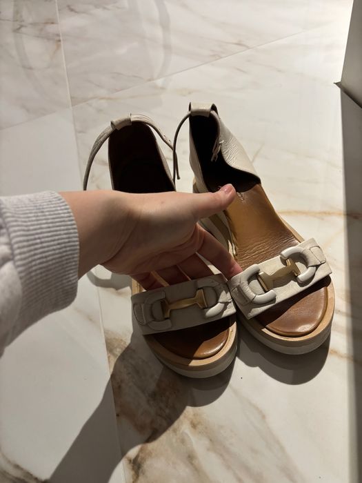 Дамски сандали естествена кожа р.38