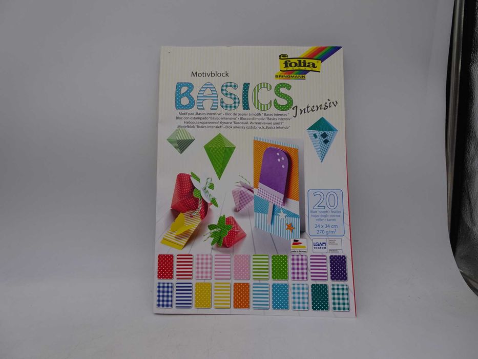 Set de hârtie pentru decorațiuni Folia Basics Motif Block, 20 de coli