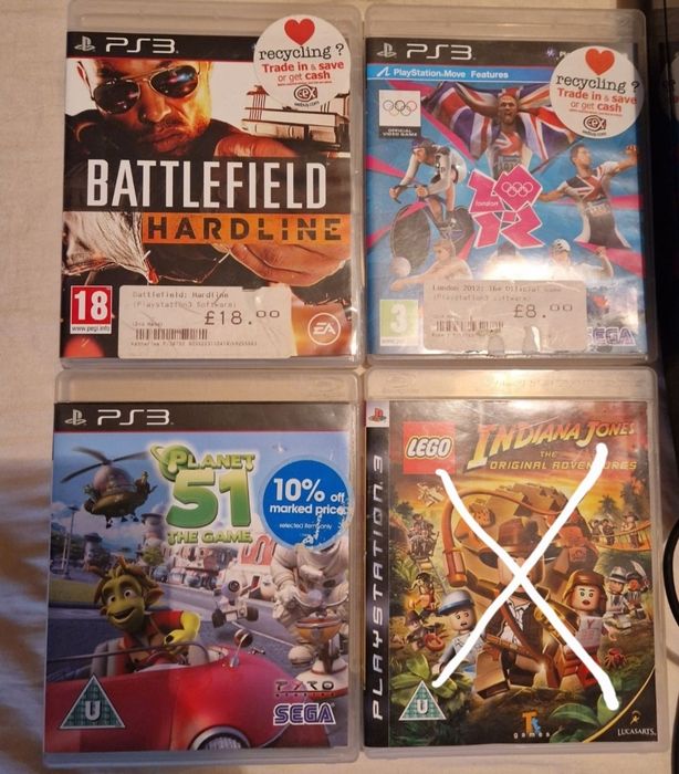 Оригинални джойстици и 3 игри за PlayStation 3 Плейстейшън