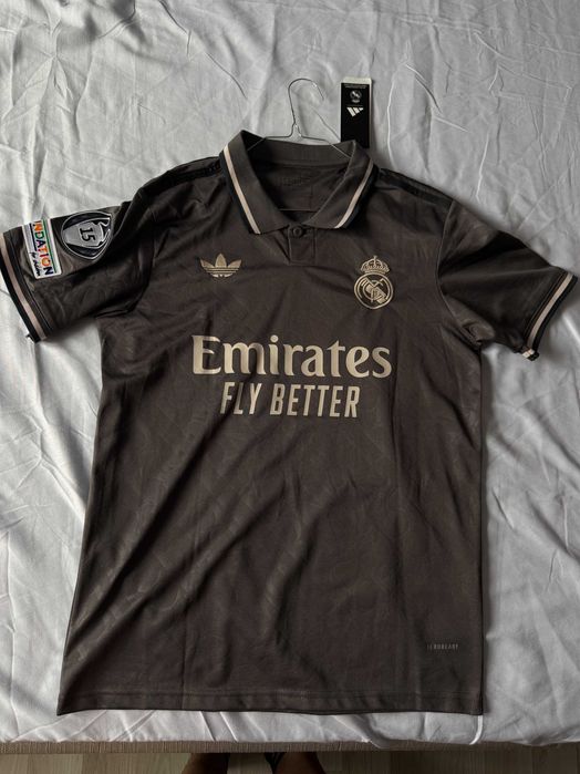 Tricou Mbappe Real Madrid away gri